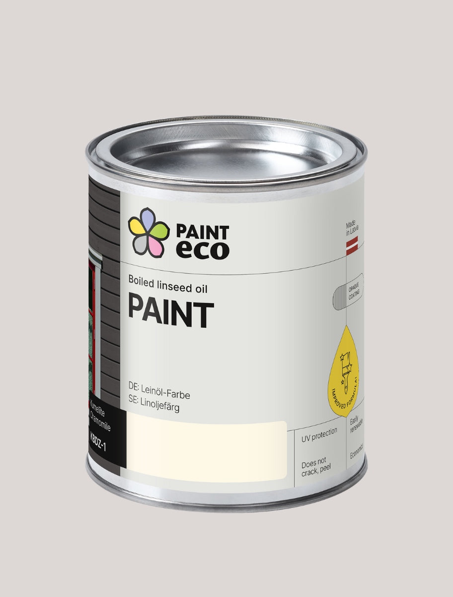 PaintEco Boiled linseed oil PAINT can in Chamomile shade 0.75L size