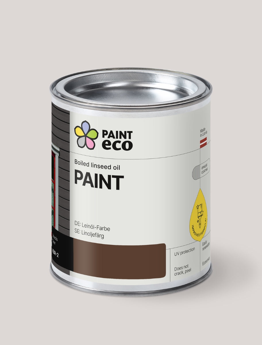 PaintEco Boiled linseed oil PAINT can in Deer shade 0.75L size