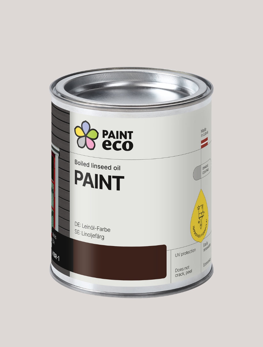 PaintEco Boiled linseed oil PAINT can in Elk shade 0.75L size
