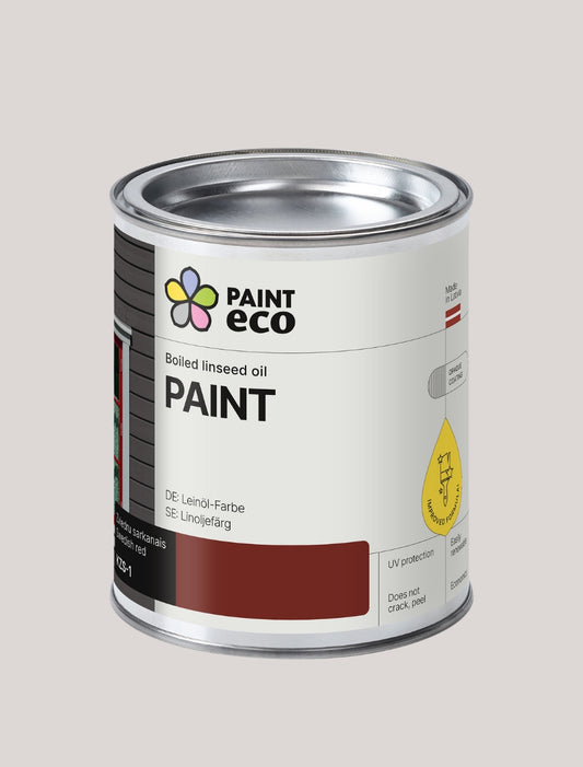 Paint Eco Natural Paint can in Swedish Red shade
