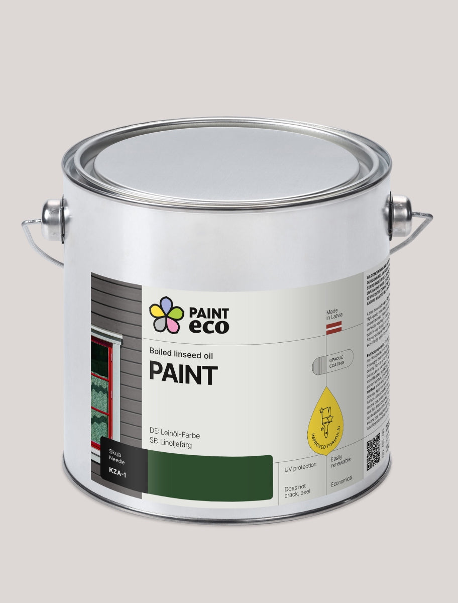 Paint Eco Natural Paint can in 2.5L size and Needle shade.