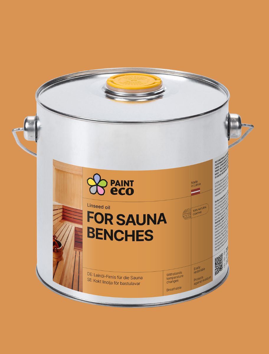 A 100% natural Linseed Oil for sauna benches.