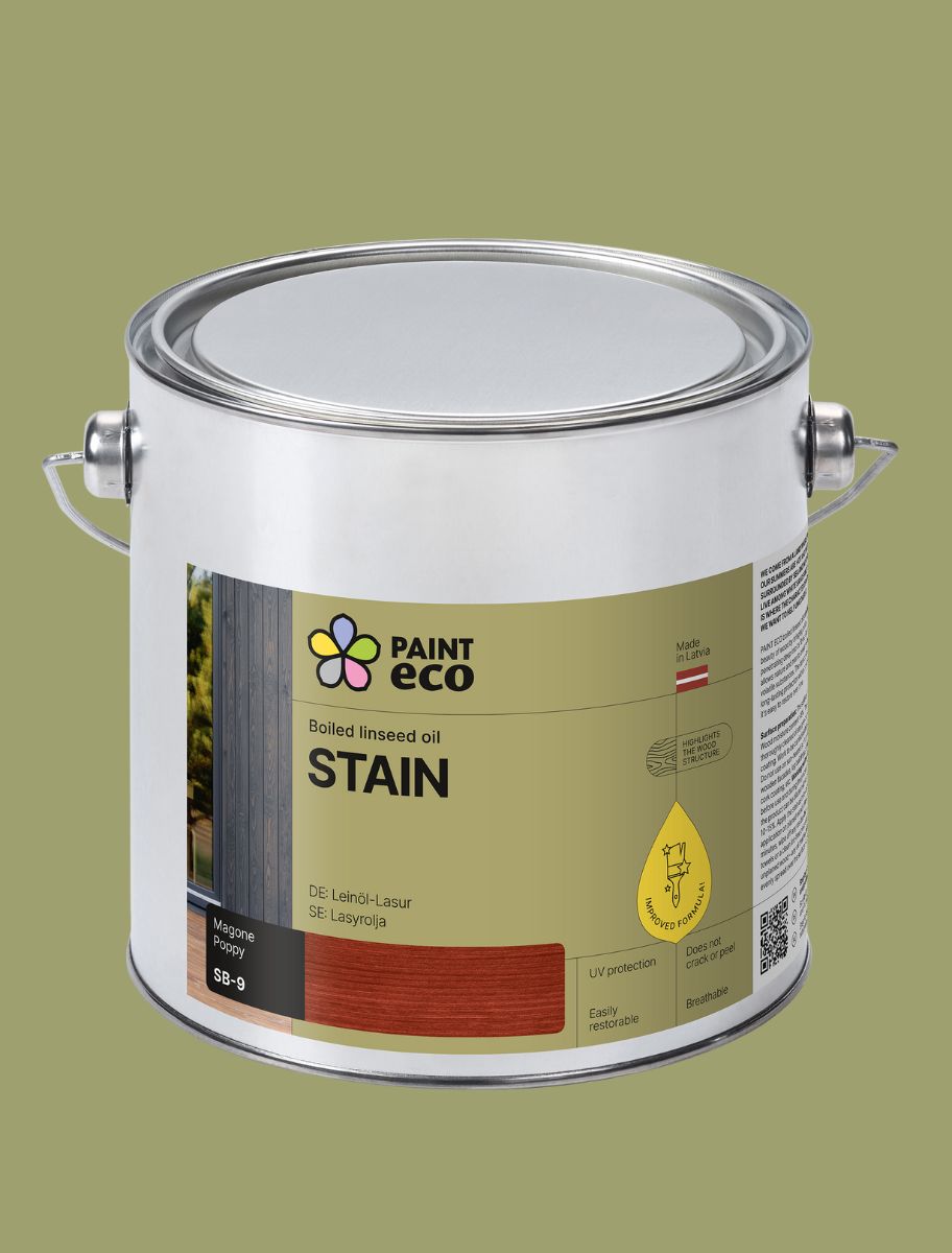 Boiled linseed oil stain Poppy SB-9