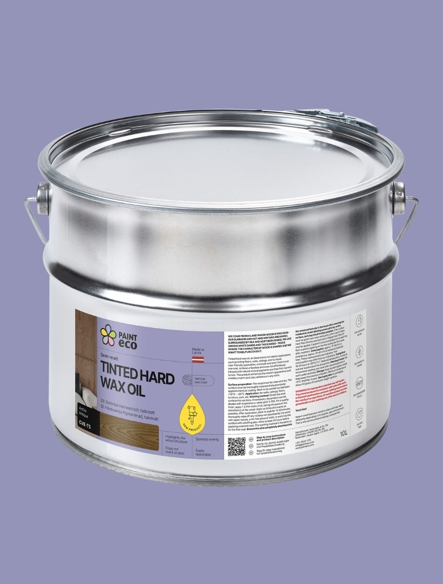 Paint Eco Tinted Hard Wax Oil metal can in 10 L volume