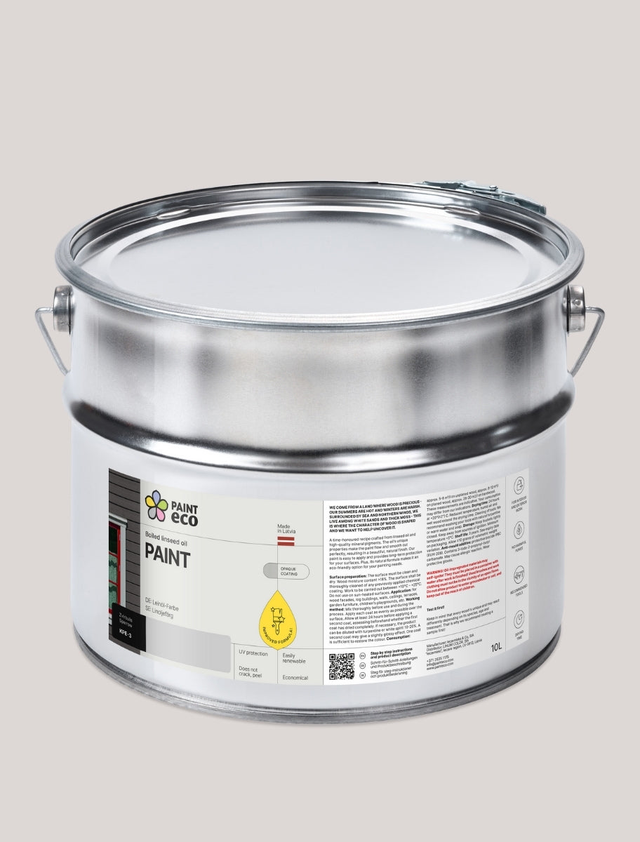 Paint Eco linseed oil-based paint can for interior and exterior work in 10L size.