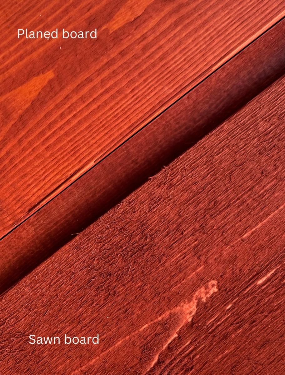 Boiled linseed oil stain Poppy SB-9 wood