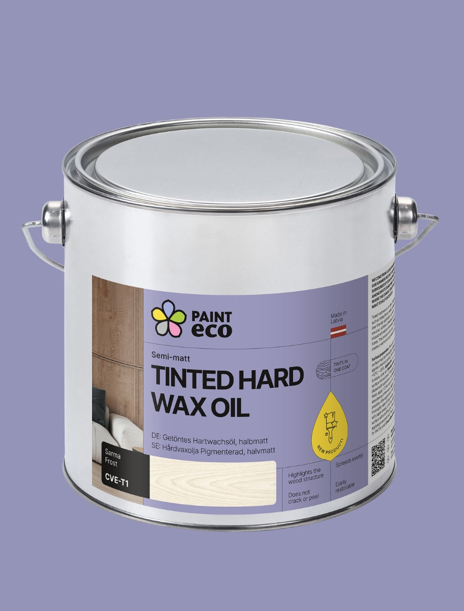 2.5L Large metal can of Paint Eco Tinted Hard Wax Oil in Frost shade